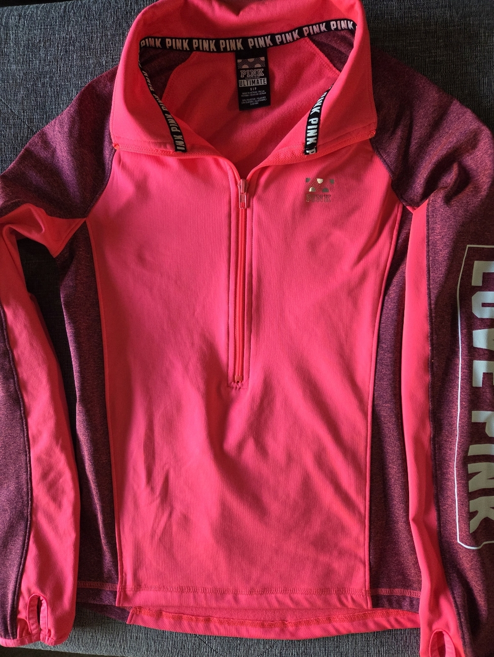 Victoria's Secret PINK Ultimate Half Zip Pullover Sweatshirt Size S/P